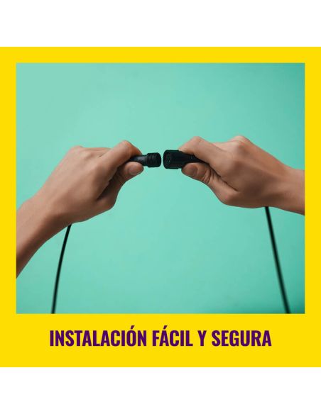 Focos de Suelo Exterior Inteligente con picas de tierra, Spotlight a todo color, Wifi, IP65, 12V - Kit de 2 focos y Extensión