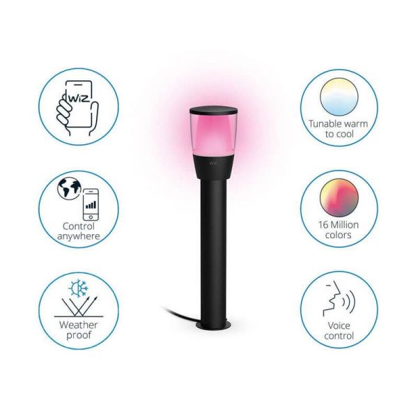 Balizas Inteligentes para Exterior Elpas a todo color, Wifi, IP65 y Expansión para balizas controlable