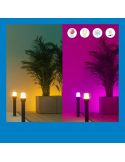 Balizas Inteligentes para Exterior Elpas a todo color, Wifi, IP65 y Expansión para balizas ambiente con colores