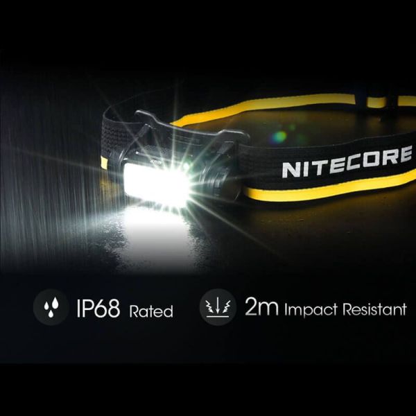 Linterna LED frontal recargable NU43 1400lm carga rápida USB-C LED encendido| LeonLeds