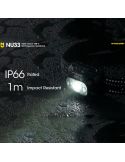 Linterna LED frontal recargable NU33 alcance