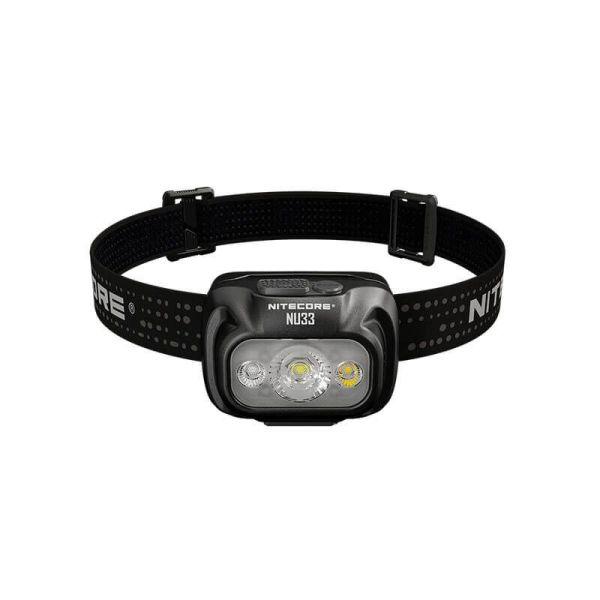 Linterna LED frontal recargable NU33 vista de frente