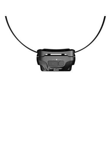 Linterna LED frontal recargable NU33 vista desde arriba
