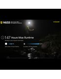 Linterna LED frontal recargable NU33 147 horas de duración