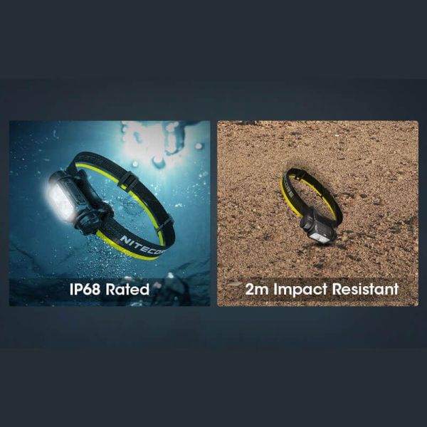 Linterna frontal recargable NU50 carga rápida USB-C 142m | LeonLeds