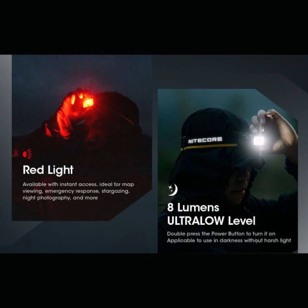 Linterna frontal recargable NU50 carga rápida USB-C 142m | LeonLeds