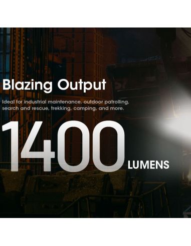 Lampe frontale rechargeable NU50 charge rapide USB-C 142m | LéonLeds