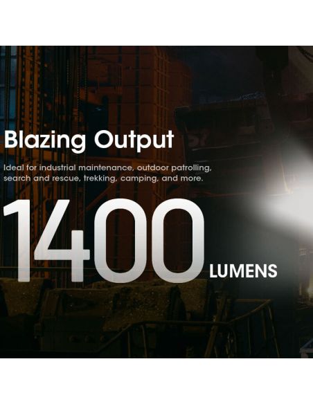 Lampe frontale rechargeable NU50 charge rapide USB-C 142m | LéonLeds