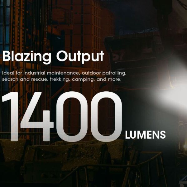 Linterna frontal recargable NU50 carga rápida USB-C 142m | LeonLeds