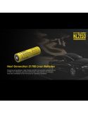 Nitecore NL2150 5000mAh 21700 Bateria recarregável | leonleds