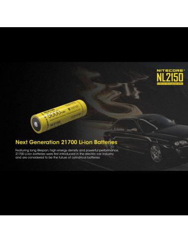 Bateria recargable Nitecore NL2150 5000mAh 21700 | LeonLeds