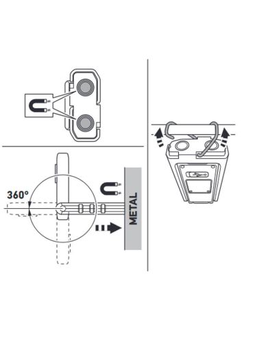 Pocket Light UP500 Hella Lanterna LED com íman e gancho 250Lm 2XM 359 002-201 Hella | leonleds