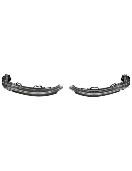 Pisca-pisca dinâmica LED Acabamento preto para espelho LEDriving LEDDMI 8W0 BK S Aprovado Conjunto de 2. Audi A4 A5 Osram