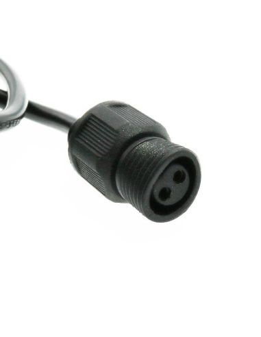 Cable alargador Negro de 2 metros para Proyector LED Solar Estanco IP65 | LeonLeds