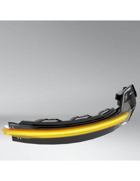 LED pisca dinâmico para espelho com acabamento em preto LEDriving® LEDDMI 8V0 BK S Approved Conjunto de 2. Audi A3 8V Osram