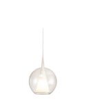Lámpara Colgante de Bola de Cristal sin florón Elsa blanca  E27 -Configurable- 
