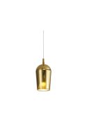 Lámpara Colgante de El Champ cristal sin florón Elsa ø17cm -Configurable-  oro