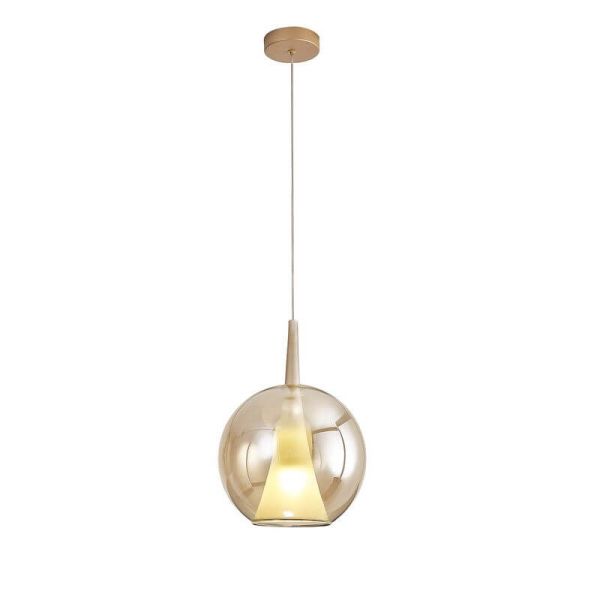 Lámpara Colgante de Bola de cristal Elsa oro ø25cm  E27