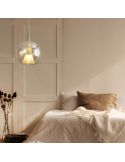 Lámpara Colgante de Bola de cristal Elsa oro ø25cm  E27 ambiente