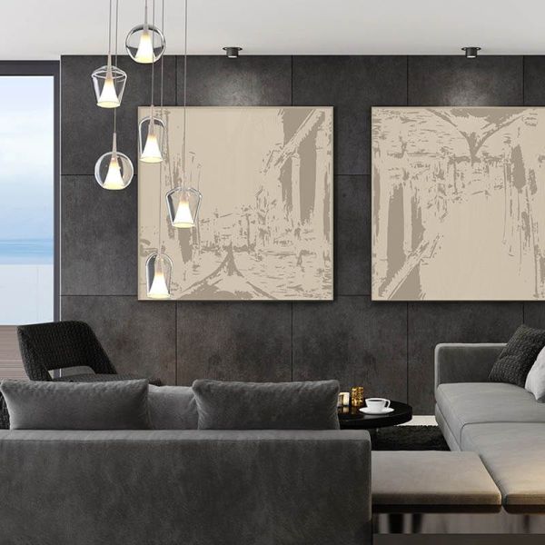 Lámpara de techo Colgante de cristal Elsa con 3 Luces Bola, Campana y Champ  ambiente