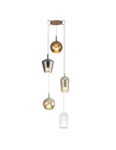 Lámpara de techo Colgante de cristal Elsa con 5 Luces