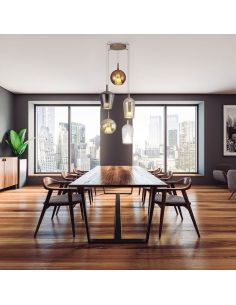 Lámpara de techo Colgante de cristal Elsa con 5 Luces 2