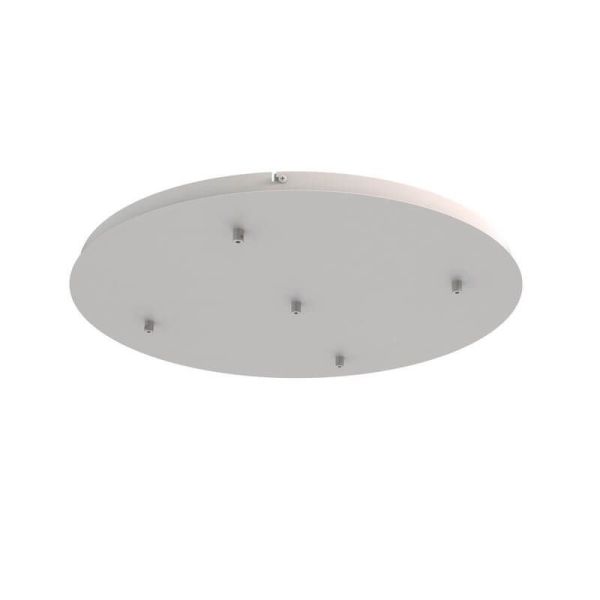 Florón de techo para Lámparas colgantes Colección Elsa 5 Luces, de metal blanco, oro, cromo, negro Ø 62cm -Configurable-