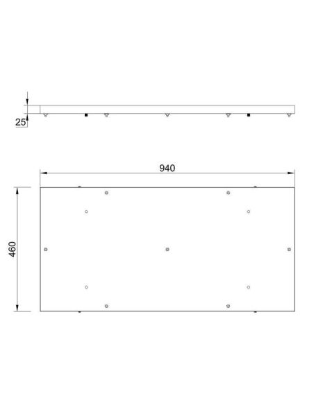 Florón de techo para Lámparas colgantes Colección Elsa 7 Luces, de metal blanco, oro, cromo, negro Ø 62cm -Configurable- medidas