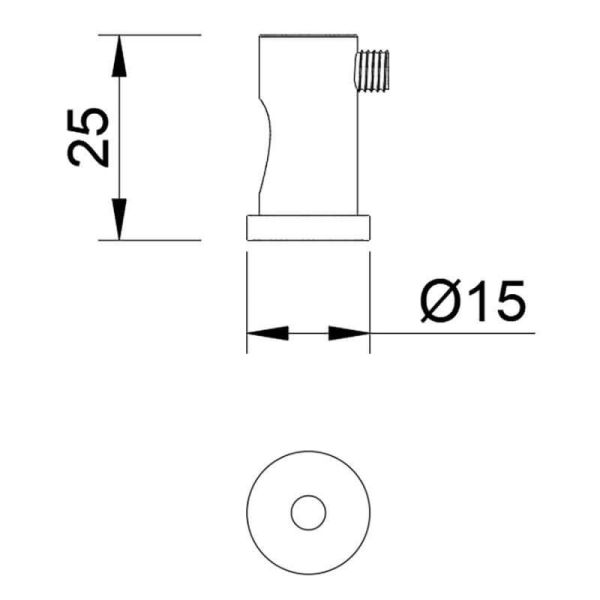 Blocacables para lámparas de techo colección Elsa blanco, oro, cromo, negro Ø1,5cm medidas