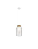 Lámpara de Techo Colgante Nora E27 - blanco/madera