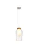 Lámpara de Techo Colgante Nora E27 - blanco/madera luz