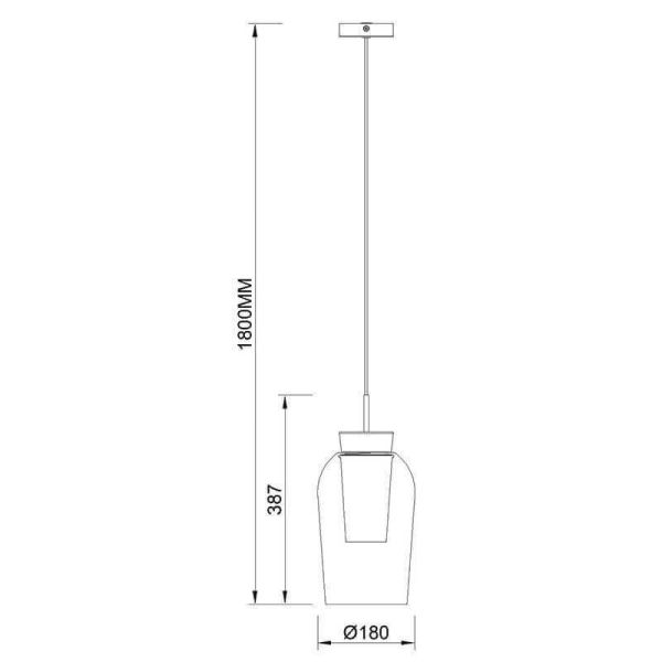Lámpara de Techo Colgante Nora E27 - blanco/madera, negro/mármol, oro/blanco