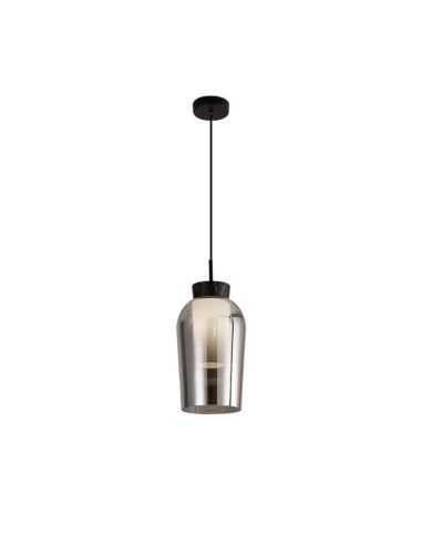 Lámpara de Techo Colgante Nora E27 - negro/mármol