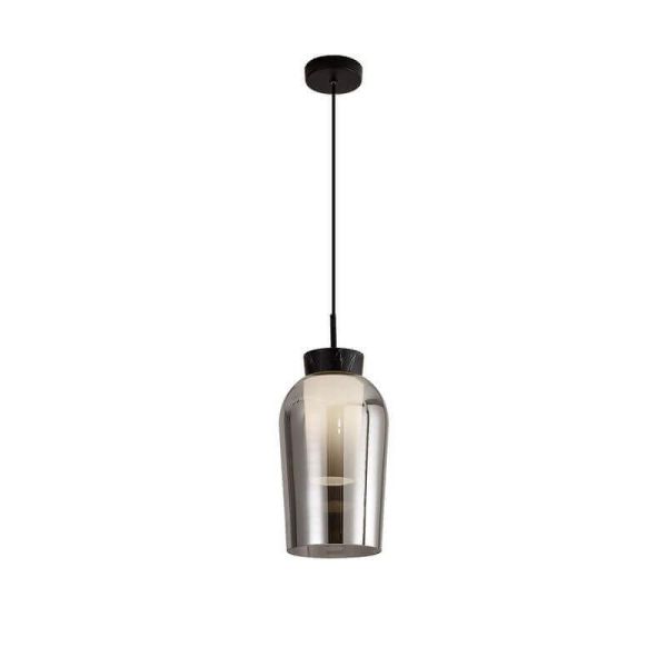Lámpara de Techo Colgante Nora E27 - negro/mármol