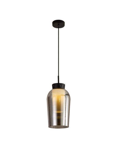 Lámpara de Techo Colgante Nora E27 - negro/mármol luz
