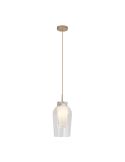 Luminária de teto pendente Nora E27 - ouro/branco