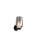 Aplique de pared Nora de cristal 1 Luz E27 - negro/mármol