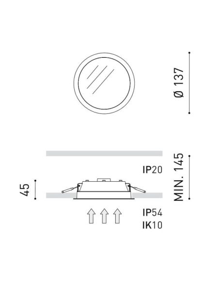 Downlight Fox Mini 3 LED 10W ArkosLight | LeonLeds