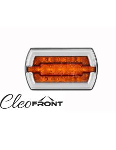 Faro Delantero LED rectangular con Luz de Posición Neon e Intermitente A 1 CleoFront 12V 24V LZD 2789 | LeonLeds 2