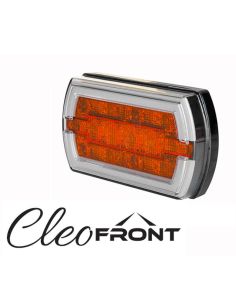 Farol retangular de LED com luz de posição neon e pisca A 1 CleoFront 12V 24V LZD 2789 | leonleds