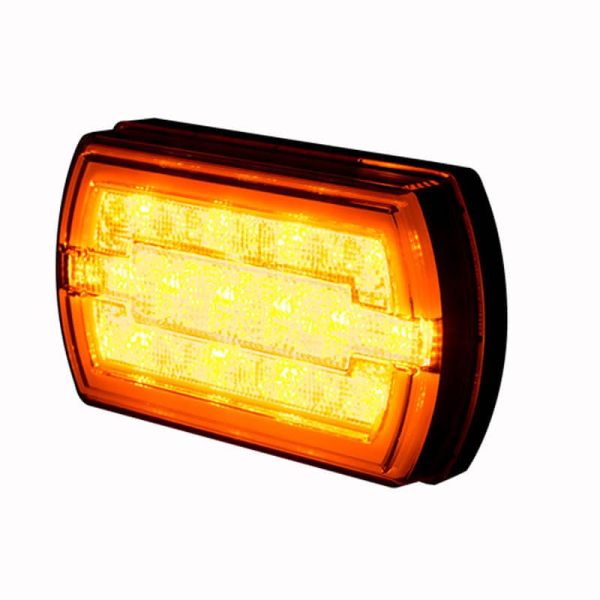 Faro Delantero LED rectangular con Luz de Posición Neon e Intermitente A 1 CleoFront 12V 24V LZD 2789 | LeonLeds
