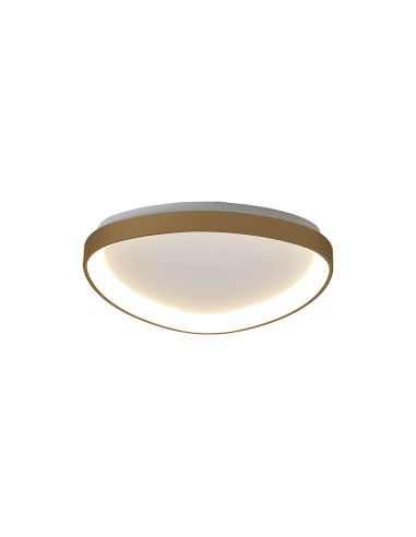 Plafón LED de techo dorado Niseko 3000k pequeño