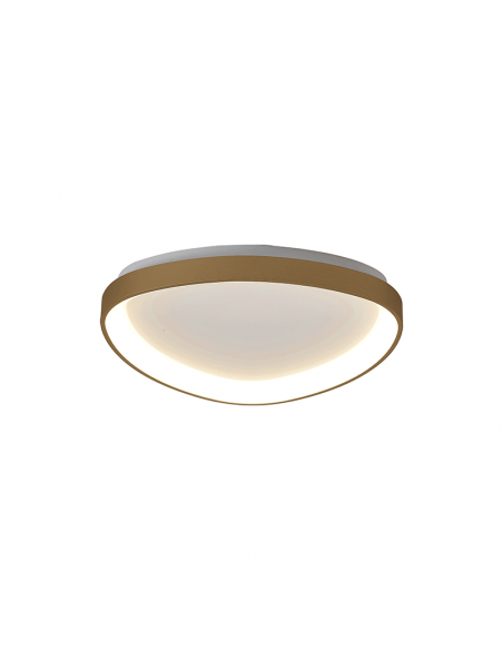 Plafón LED de techo dorado Niseko 3000k pequeño