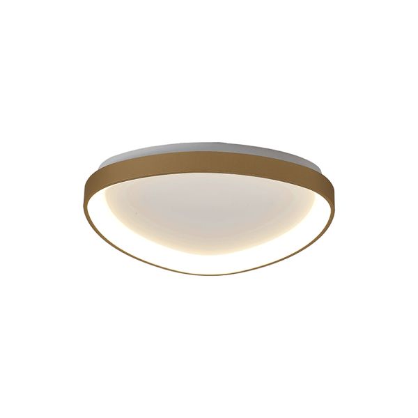 Plafón LED de techo dorado Niseko 3000k pequeño