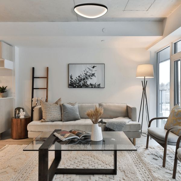 Niseko moderno preto triangular LED teto luz ambiente