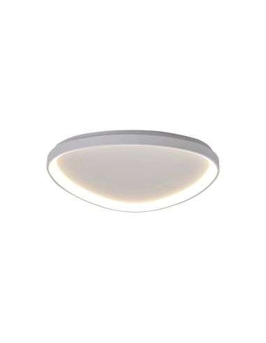 Niseko luminária de teto LED branca triangular branca grande