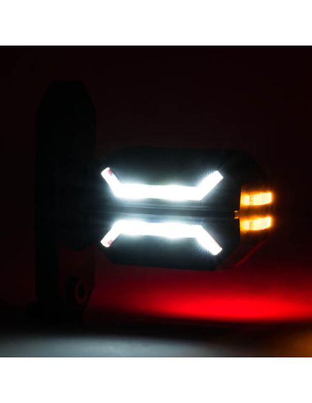 Folga LED curto Dragão Flexível 3 Luzes 12V 24V SM1 AM RM1 Horpol | leonleds