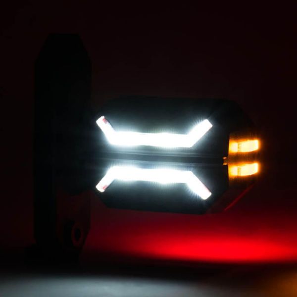 Folga LED curto Dragão Flexível 3 Luzes 12V 24V SM1 AM RM1 Horpol | leonleds