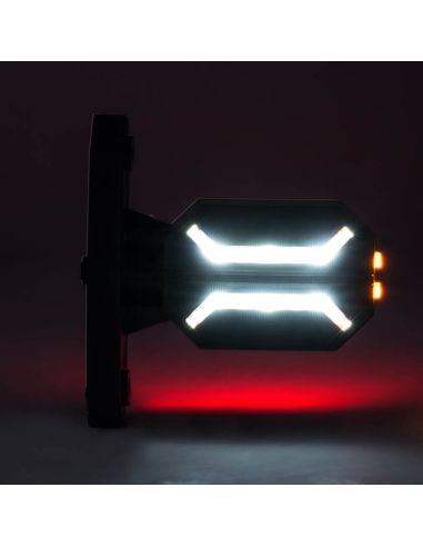 Folga LED curto Dragão Flexível 3 Luzes 12V 24V SM1 AM RM1 Horpol | leonleds