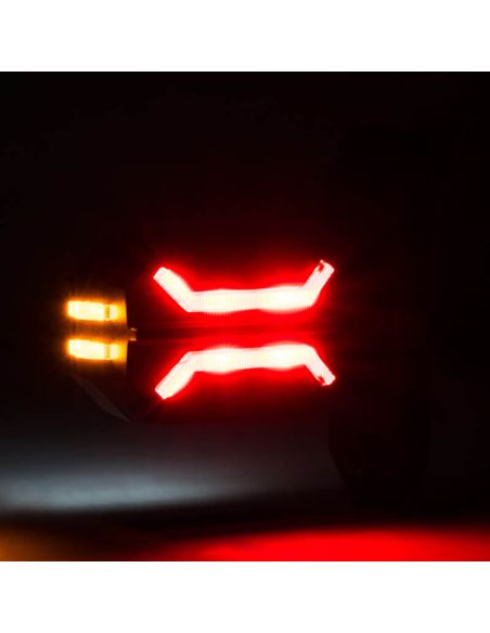 Folga LED curto Dragão Flexível 3 Luzes 12V 24V SM1 AM RM1 Horpol | leonleds